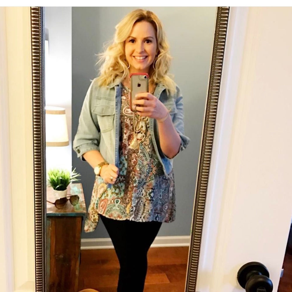 Paisley flowy tank blouse